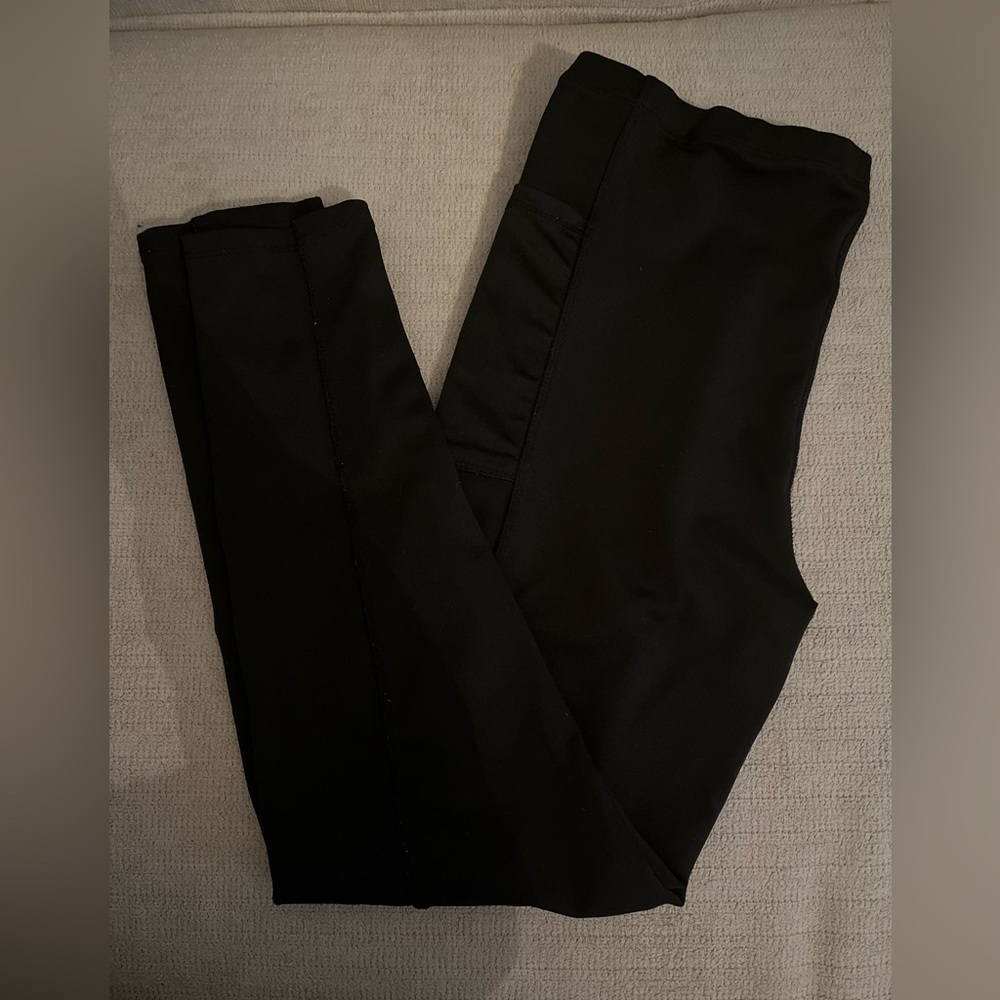 BLACK leggings petite unbranded